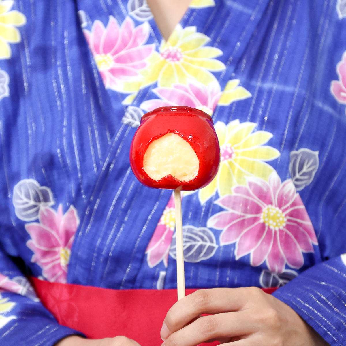 食べられない りんご飴 ハート