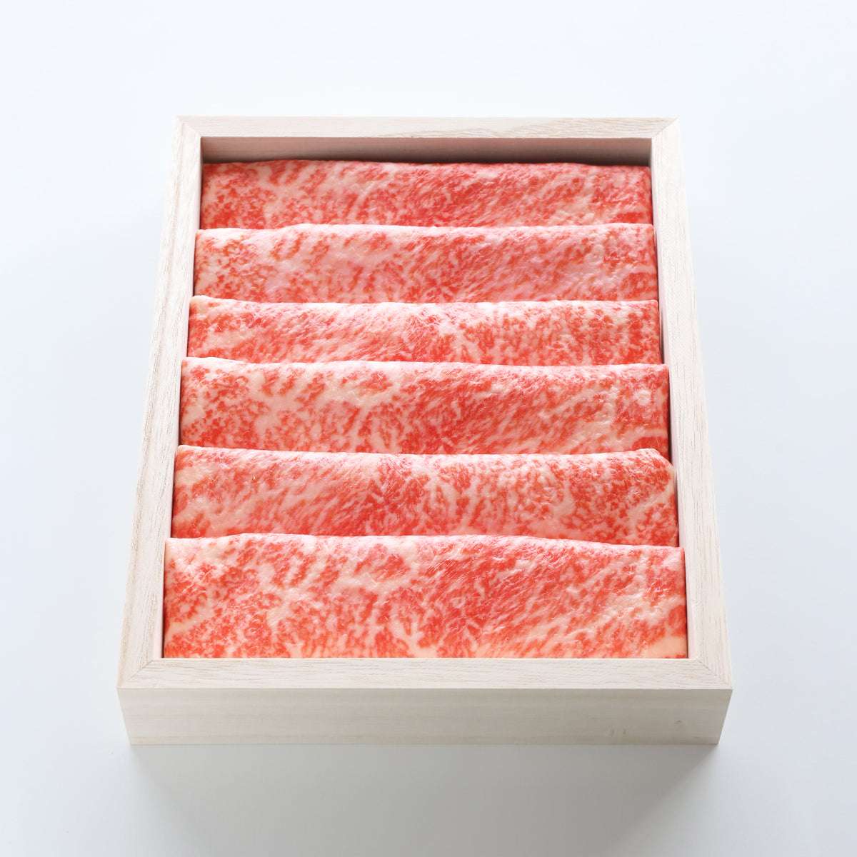食べられない しゃぶしゃぶ・すきやき肉 (6枚・木箱入り)