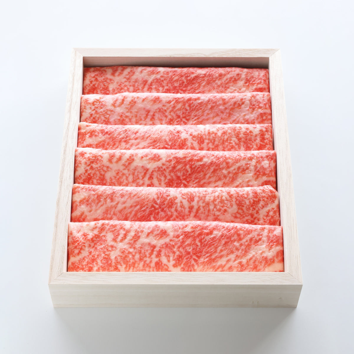 食べられない しゃぶしゃぶ・すきやき肉 (6枚・木箱入り)