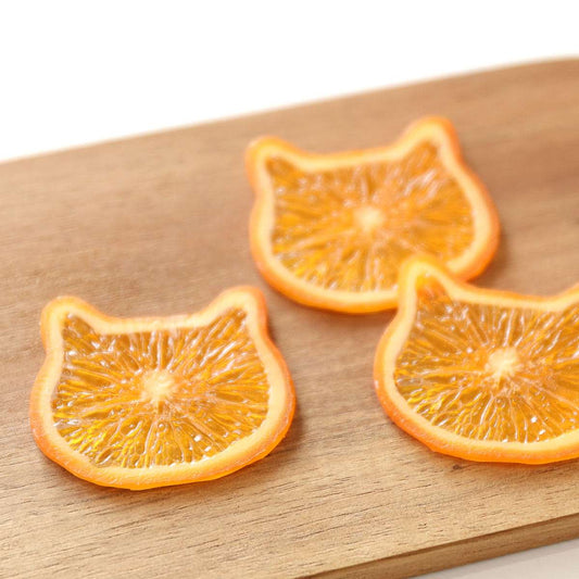 ハーバリウム用 輪切り オレンジ(猫)