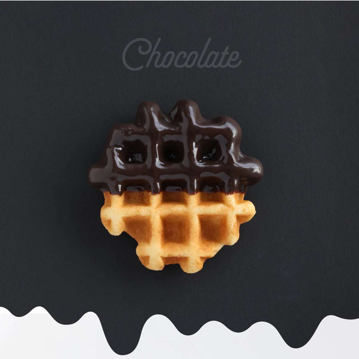 チョコがけワッフル