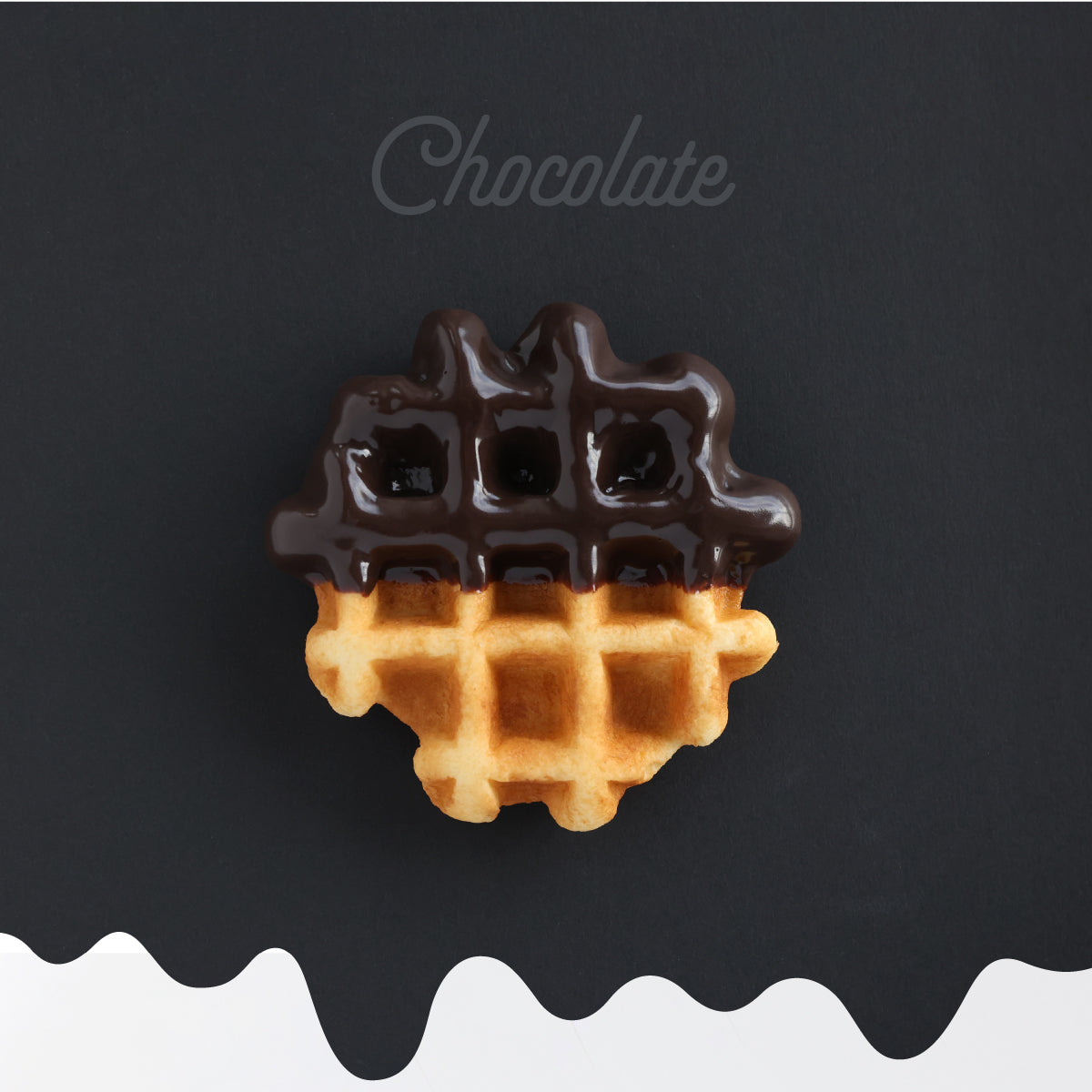 チョコがけワッフル