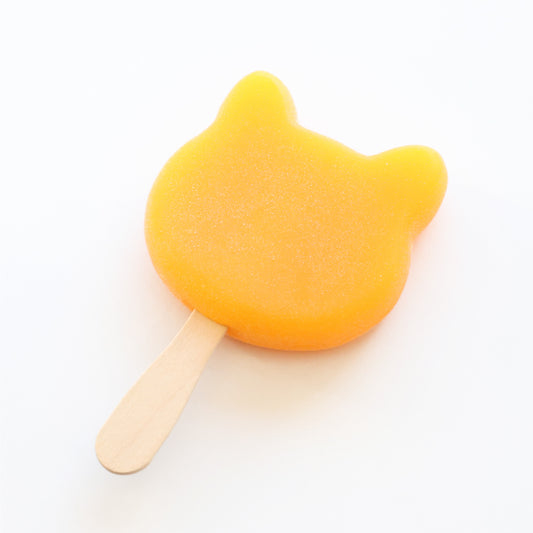 食べられない ネコ型アイスキャンディー オレンジ