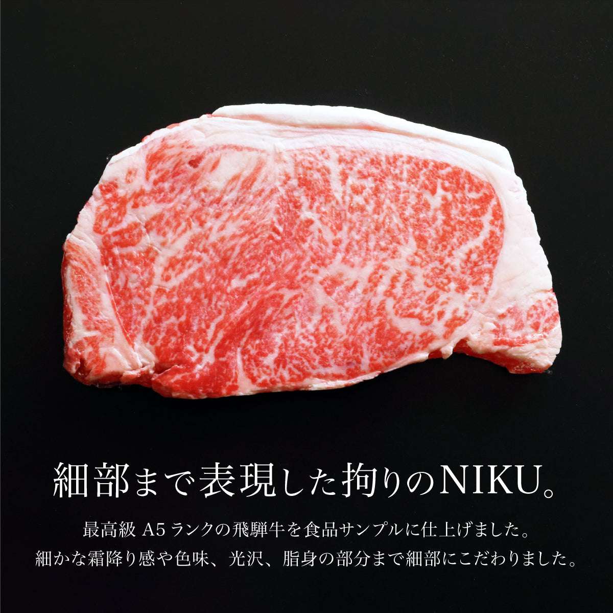 食べられない ステーキ肉 (1枚・木箱無し)