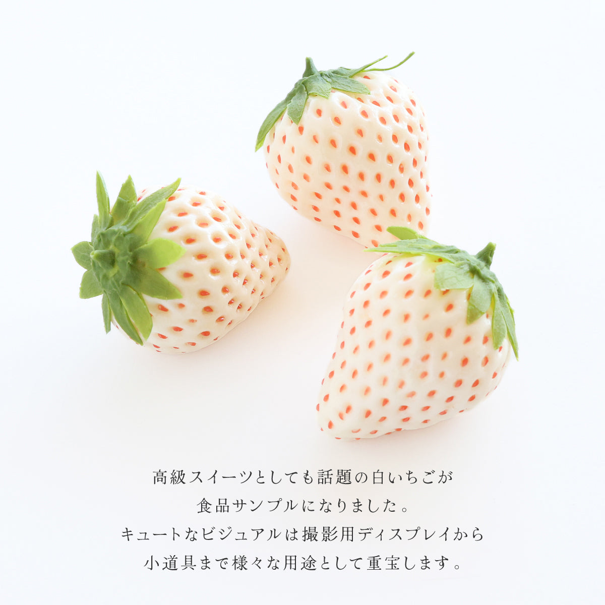 食べられない 白いちご 5個セット