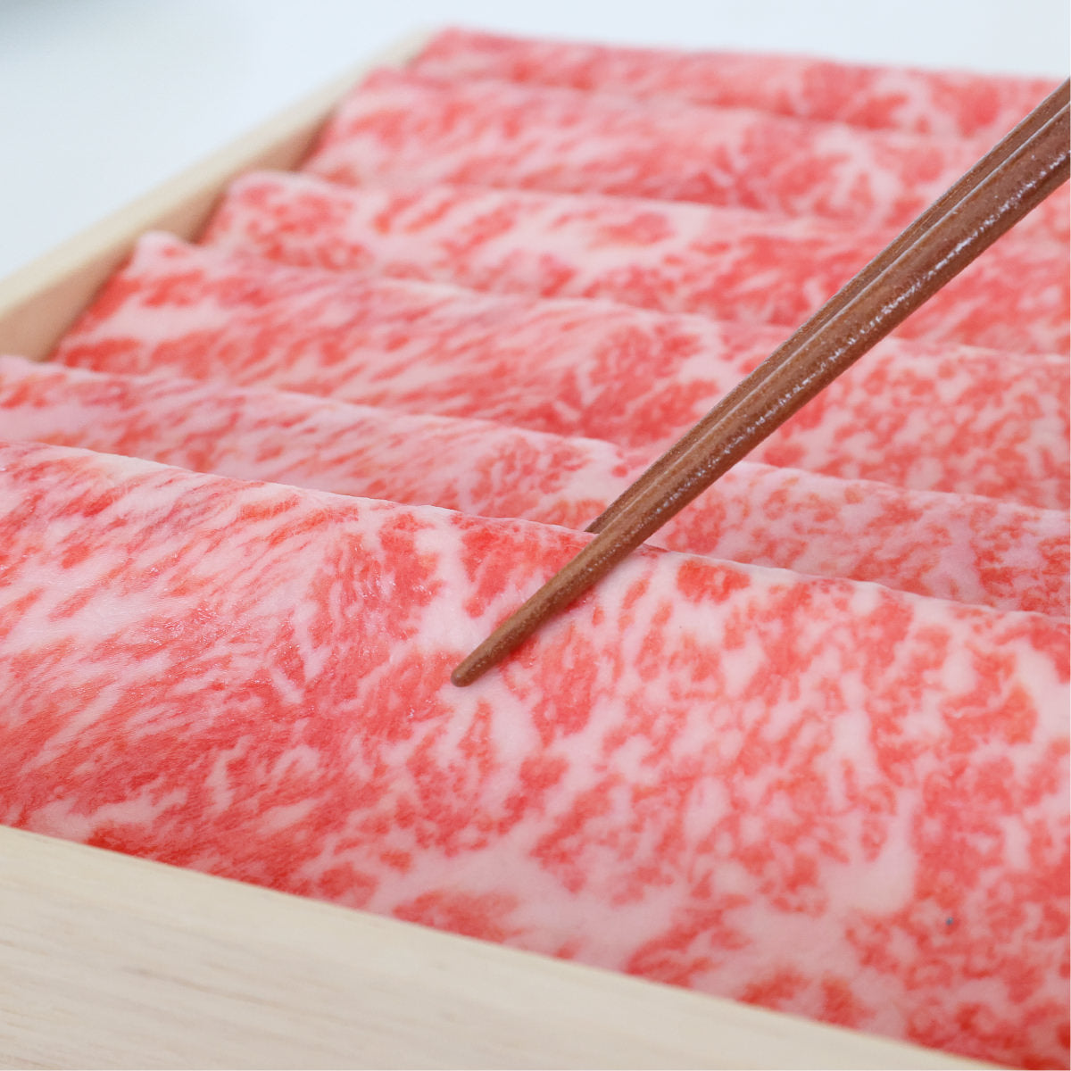 食べられない しゃぶしゃぶ・すきやき肉 (6枚・木箱入り)