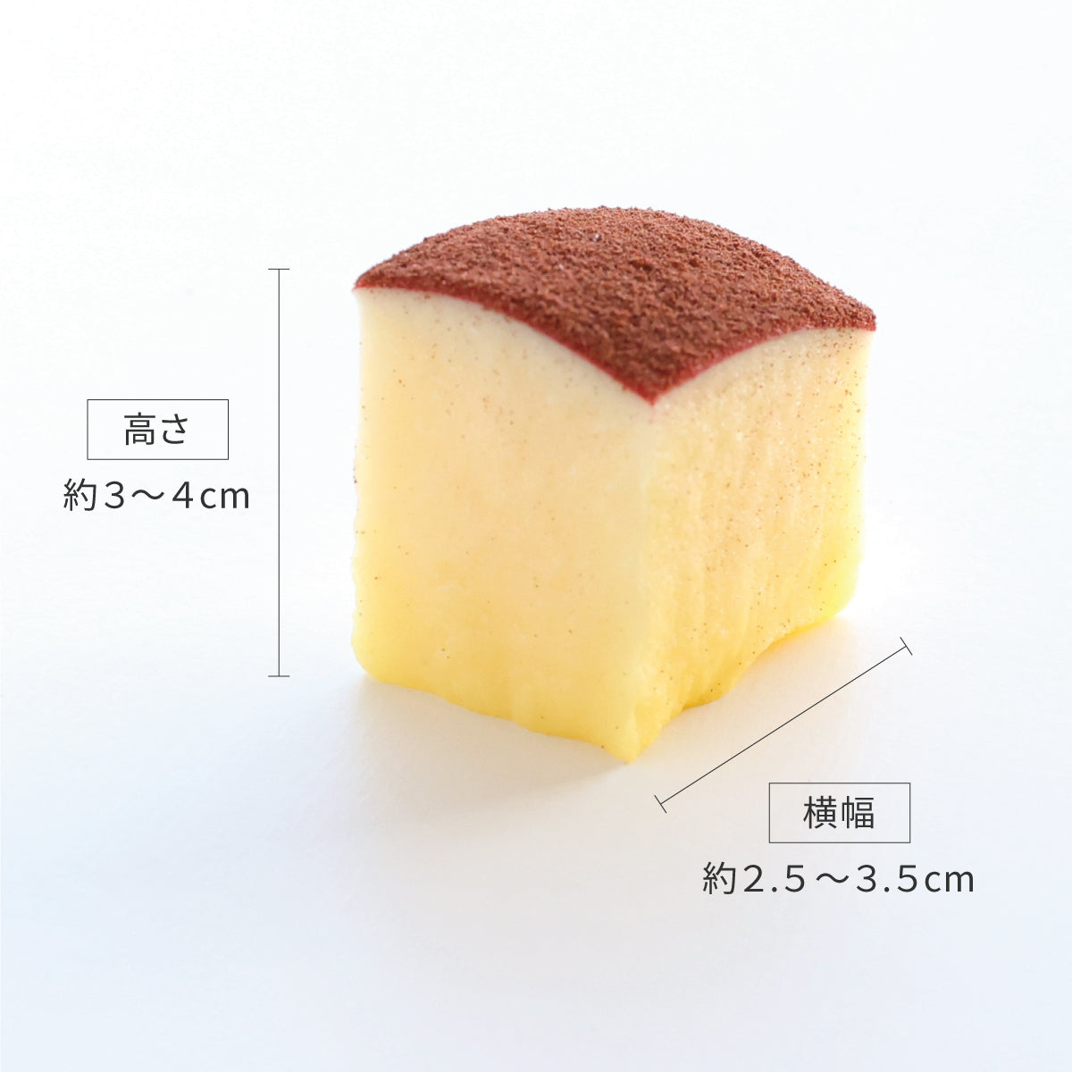 食べられない カットしたシン・りんご飴 ココア