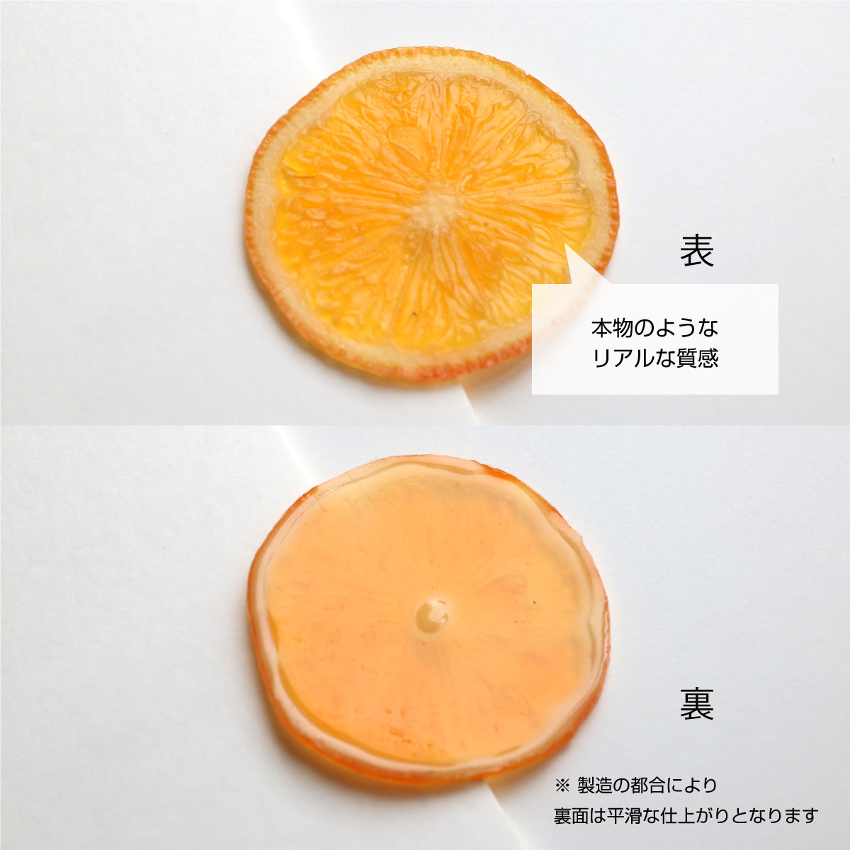 まるで本物。リアルな食品サンプル ハンドメイド・ハーバリウム用 輪切り オレンジ – taberemasen