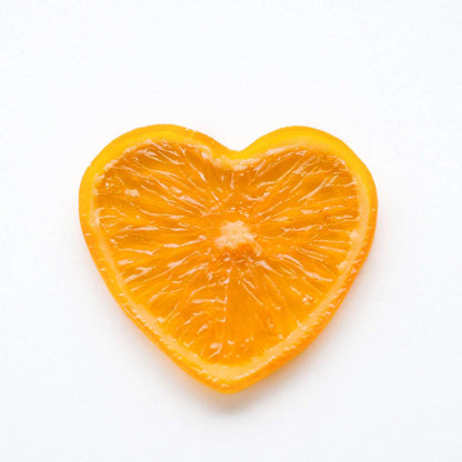 ハーバリウム用 輪切り ハートオレンジ