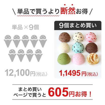 食べられない アイスクリーム 9個まとめ買い