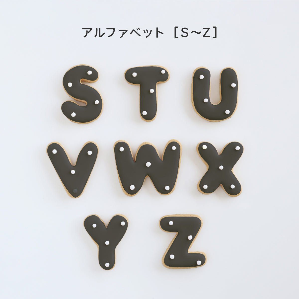 食べれない　アイシングクッキー　ブラック