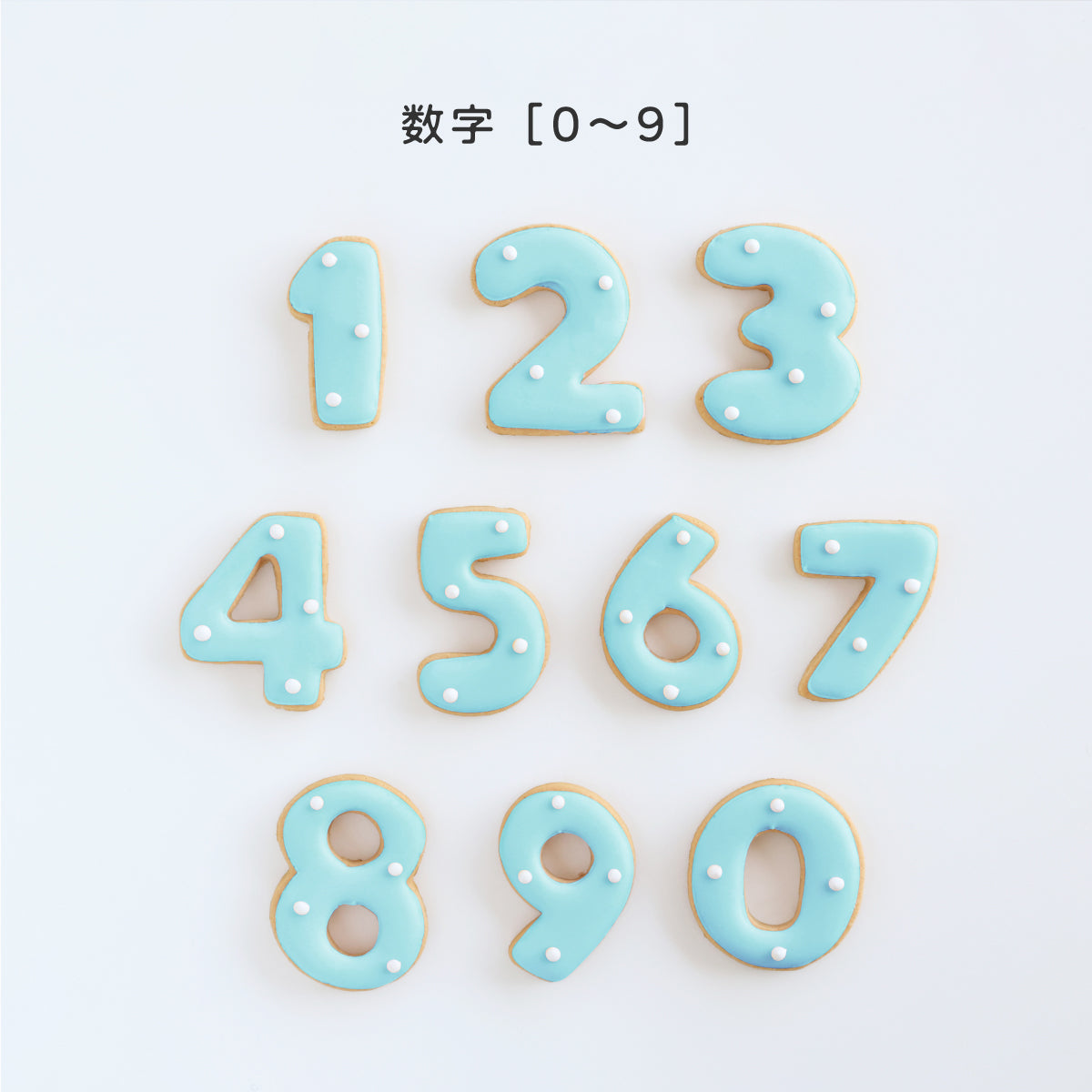 食べれない　アイシングクッキー　ブルー