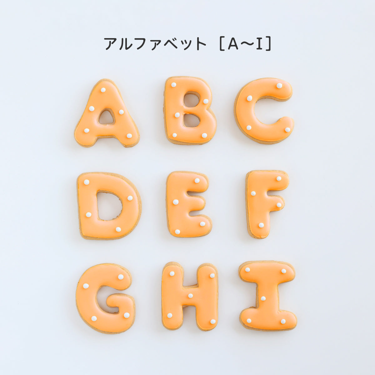 食べれない　アイシングクッキー　オレンジ