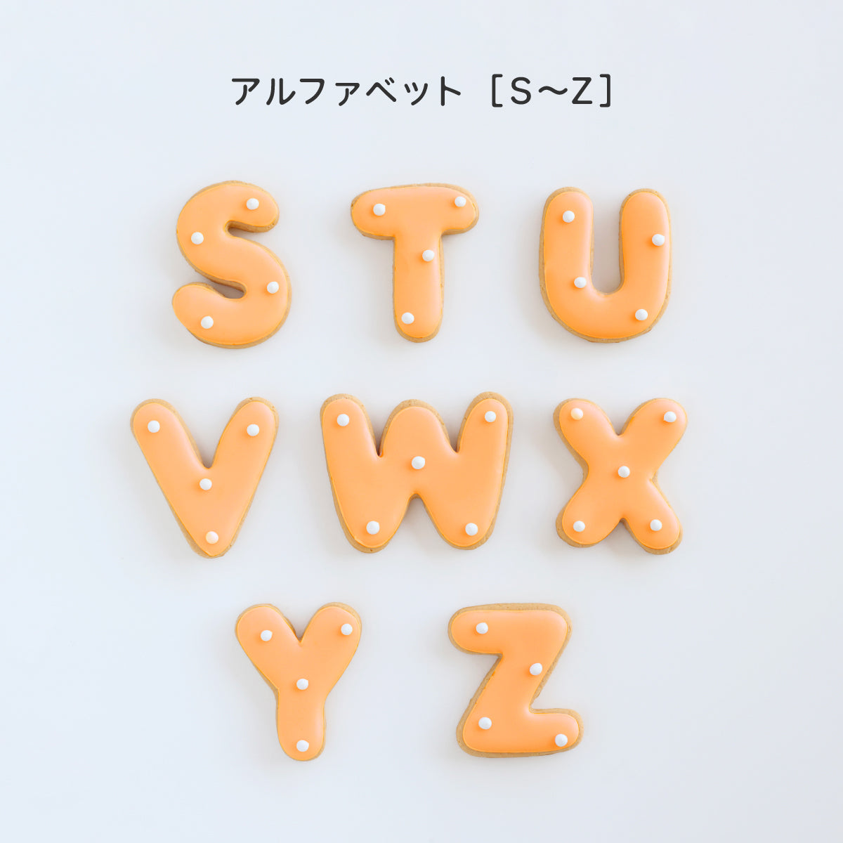 食べれない　アイシングクッキー　オレンジ
