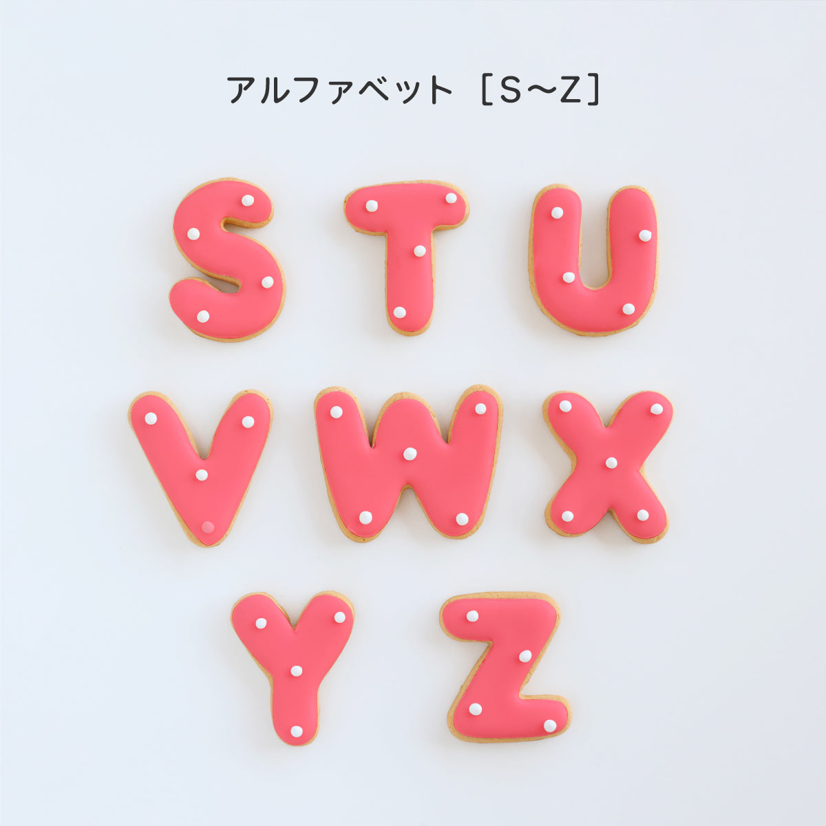 食べれない　アイシングクッキー　レッド