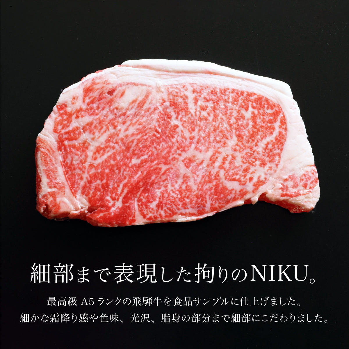 食べられない ステーキ肉 （1枚・木箱無し）