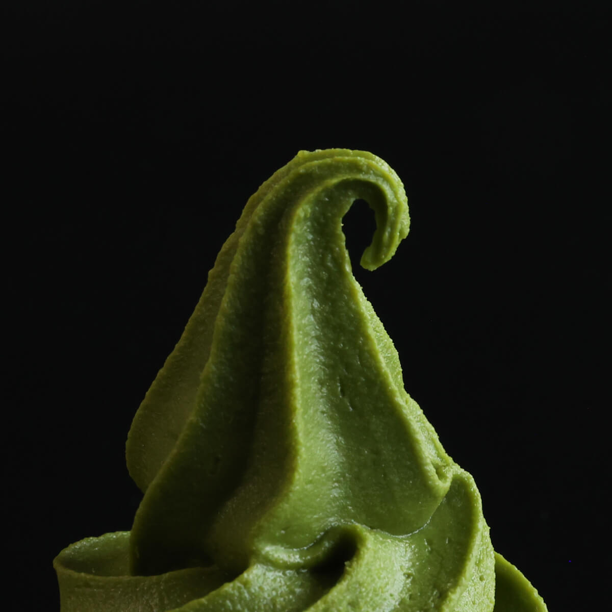 食べられない ソフトクリームの上 抹茶